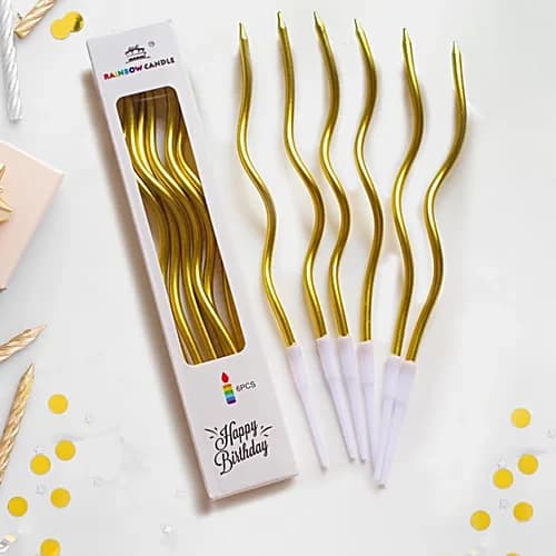 Golden Swirl Candle Pack