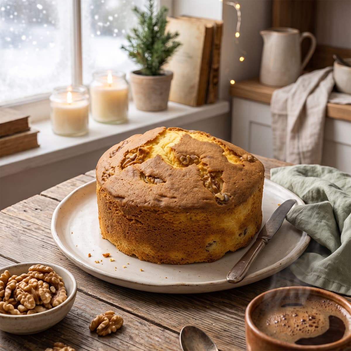Walnut Cake (Egg) (450g)